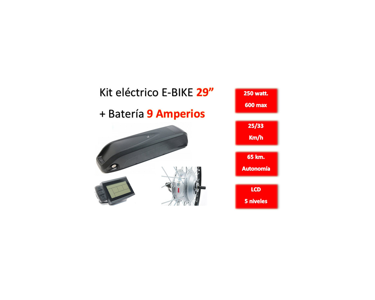 KIT ELECTRICO E-BIKE BICICLETA ELECTRICA