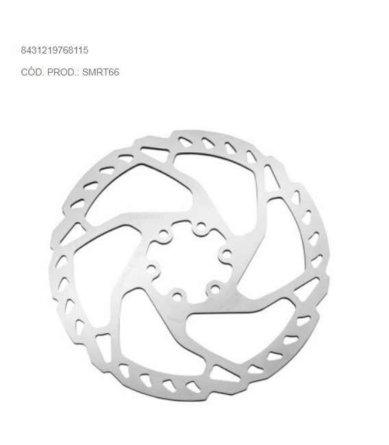 DISCO SHIMANO SM-RT66S DEORE/SLX 6T 180MM