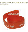 FONDO LLANTA ZEFAL 18MM ROJO RUEDA 26 (2UDS)