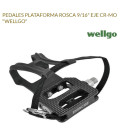 PEDALES WELLGO PLATAFORMA CR-MO ROSCA 9/16