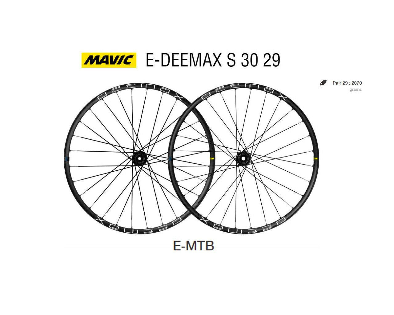 RUEDAS MAVIC E-DEEMAX S 30 29 6T BOOST XD