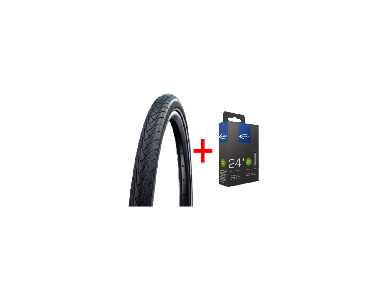 CUBIERTA SCHWALBE MARATHON PLUS 24X1.00 HS440 SILLA RUEDAS