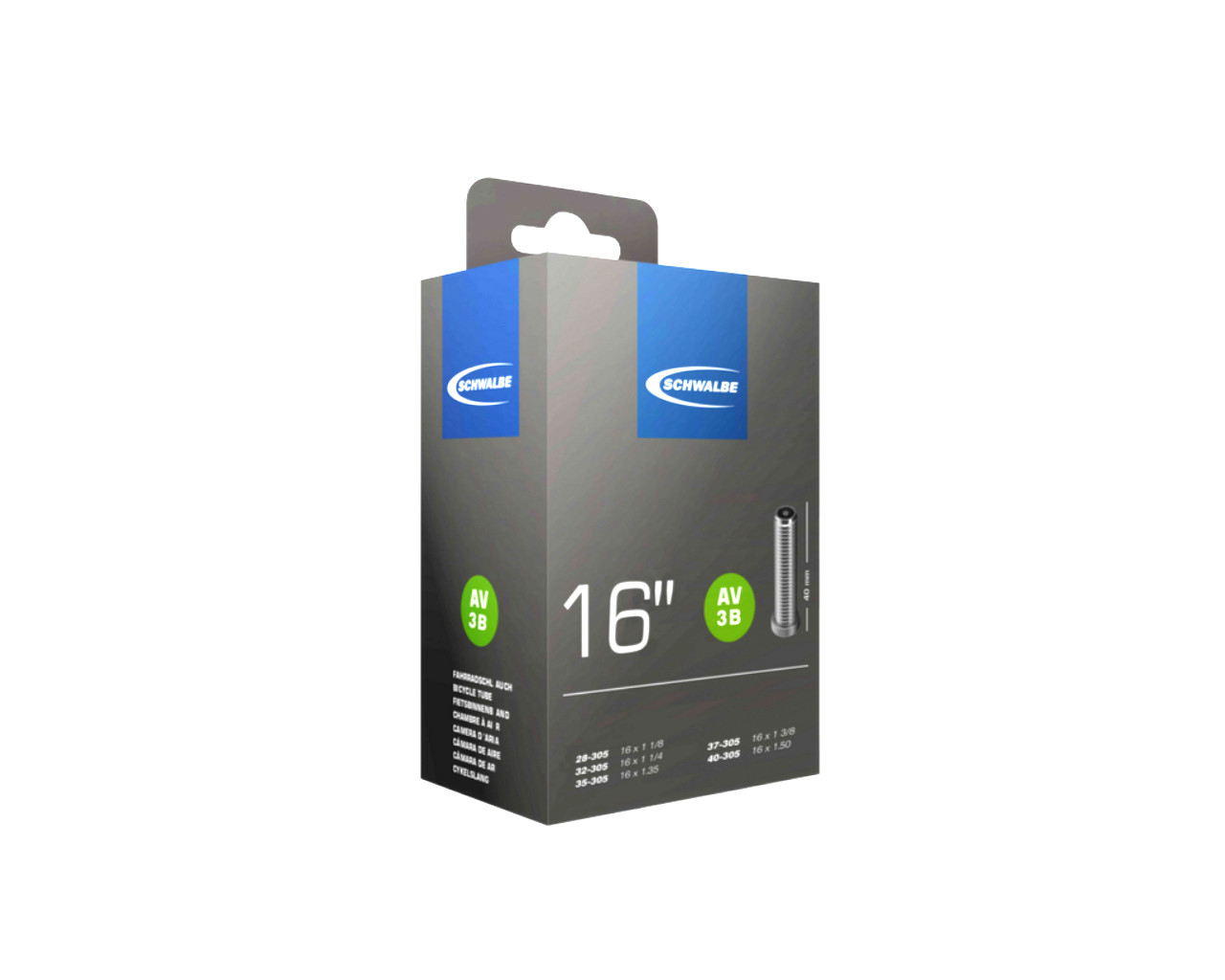 CAMARA SCHWALBE 16X1.30 32/40 IB AVG 40MM