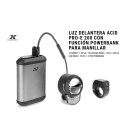 LUZ CUBE ACID E-BIKE FRONT PRO-E 200 + POWERBANK
